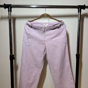 LOFT VINTAGE LAVENDER Cargo Crop Pants